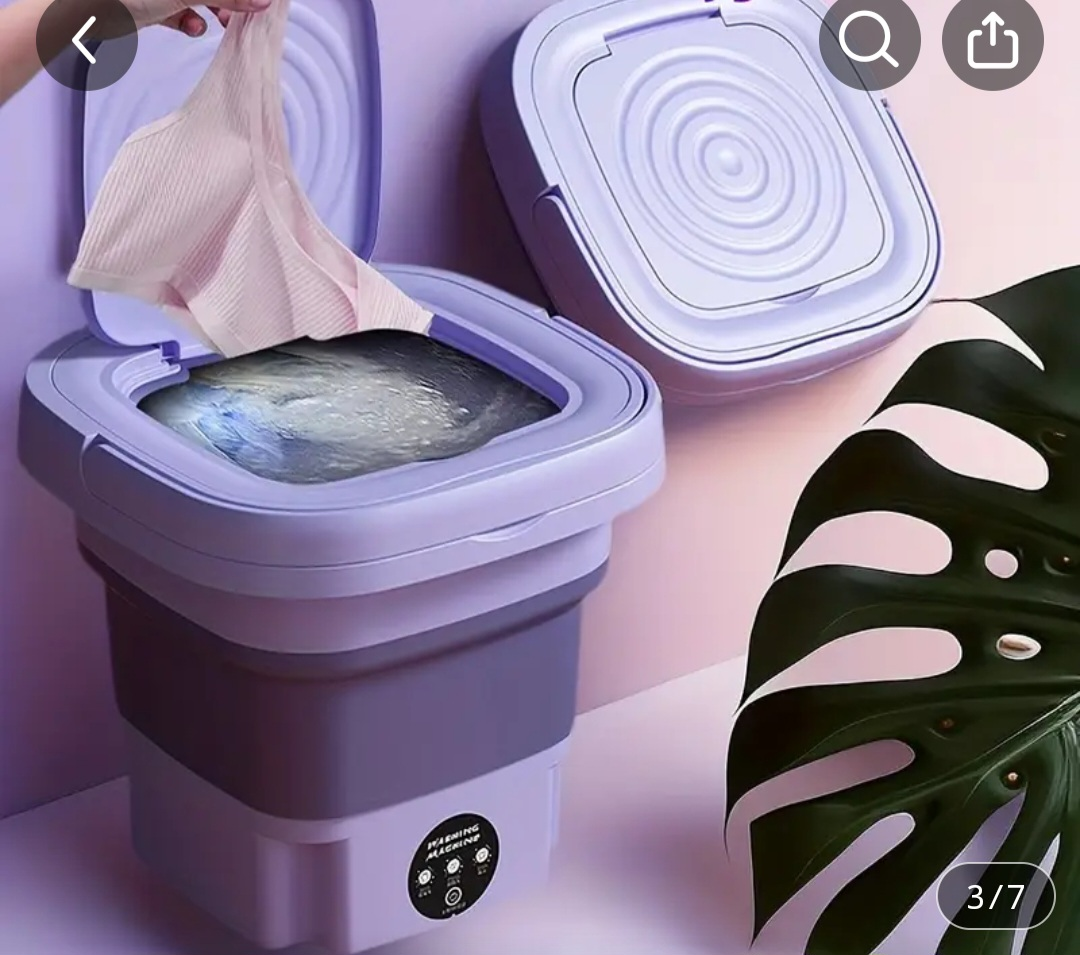 Portable Mini Washing Machine - Purple - photo 2
