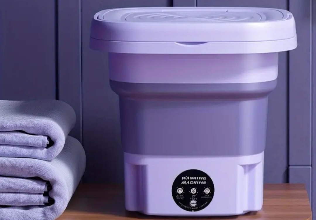 Portable Mini Washing Machine - Purple - photo 3
