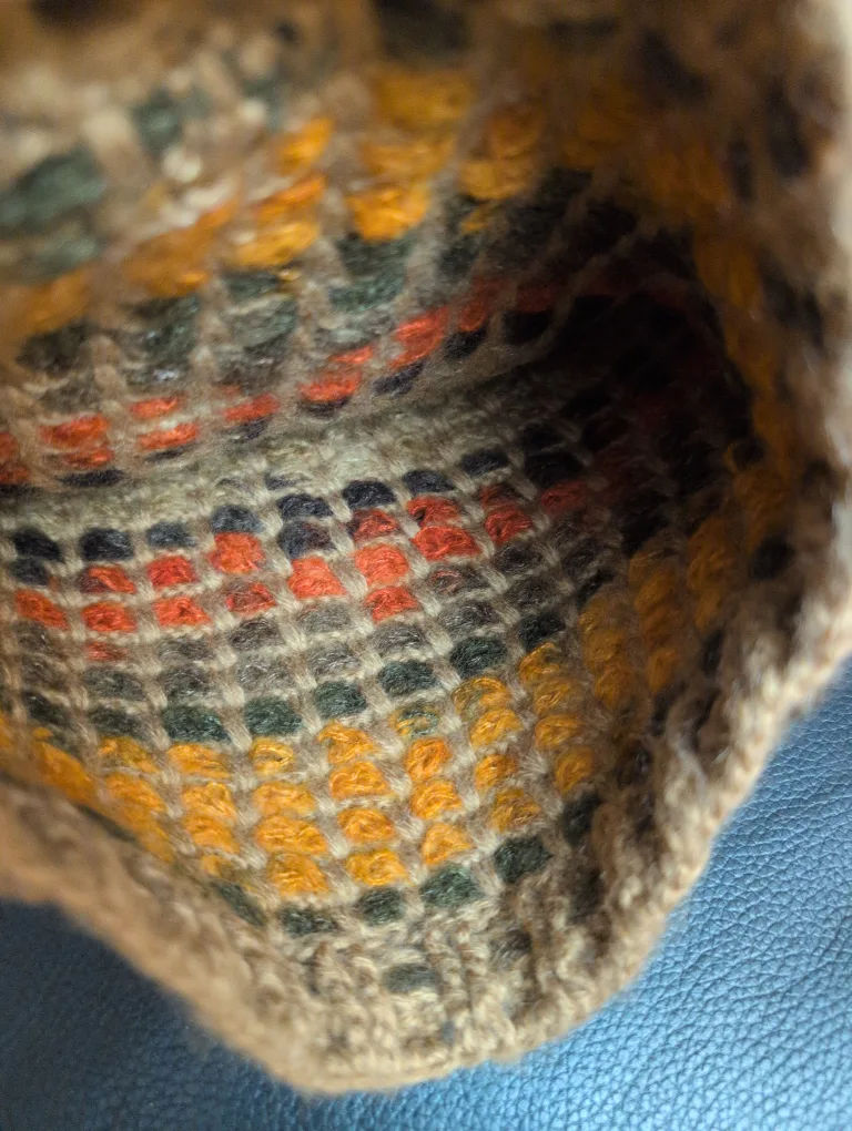 Hand-knitted beanie, multicolor image indicator(5)