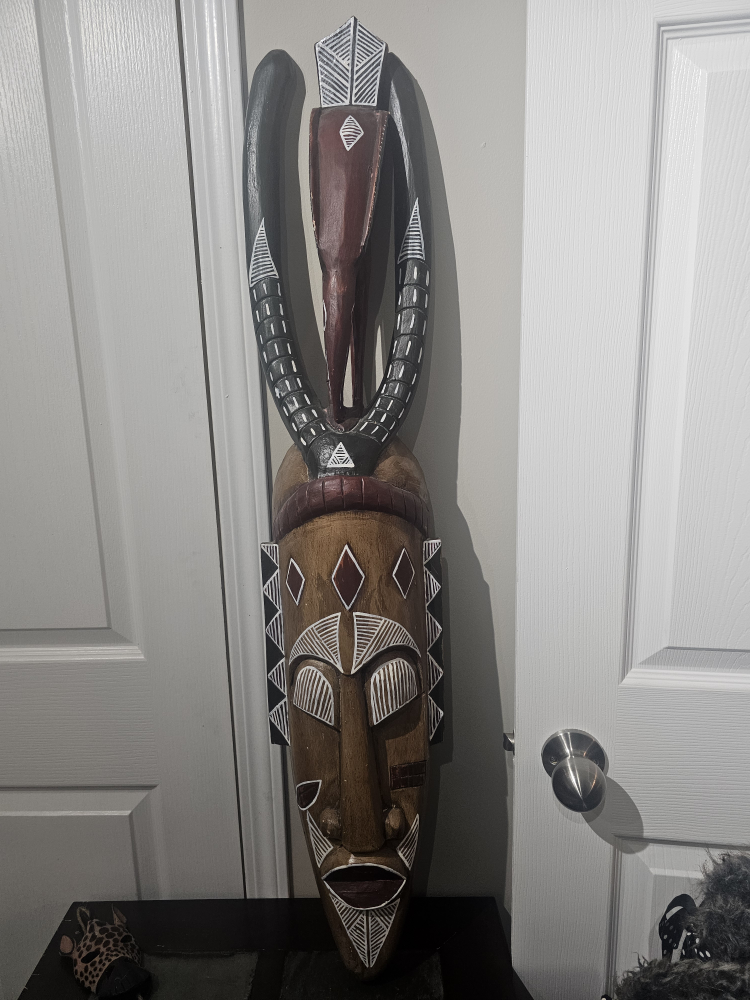 Large Wooden African Mask