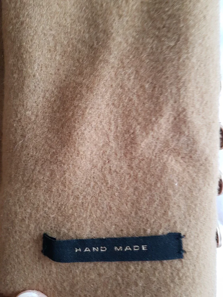 Romantic Purple Room Camel Wool Coat image indicator(6)