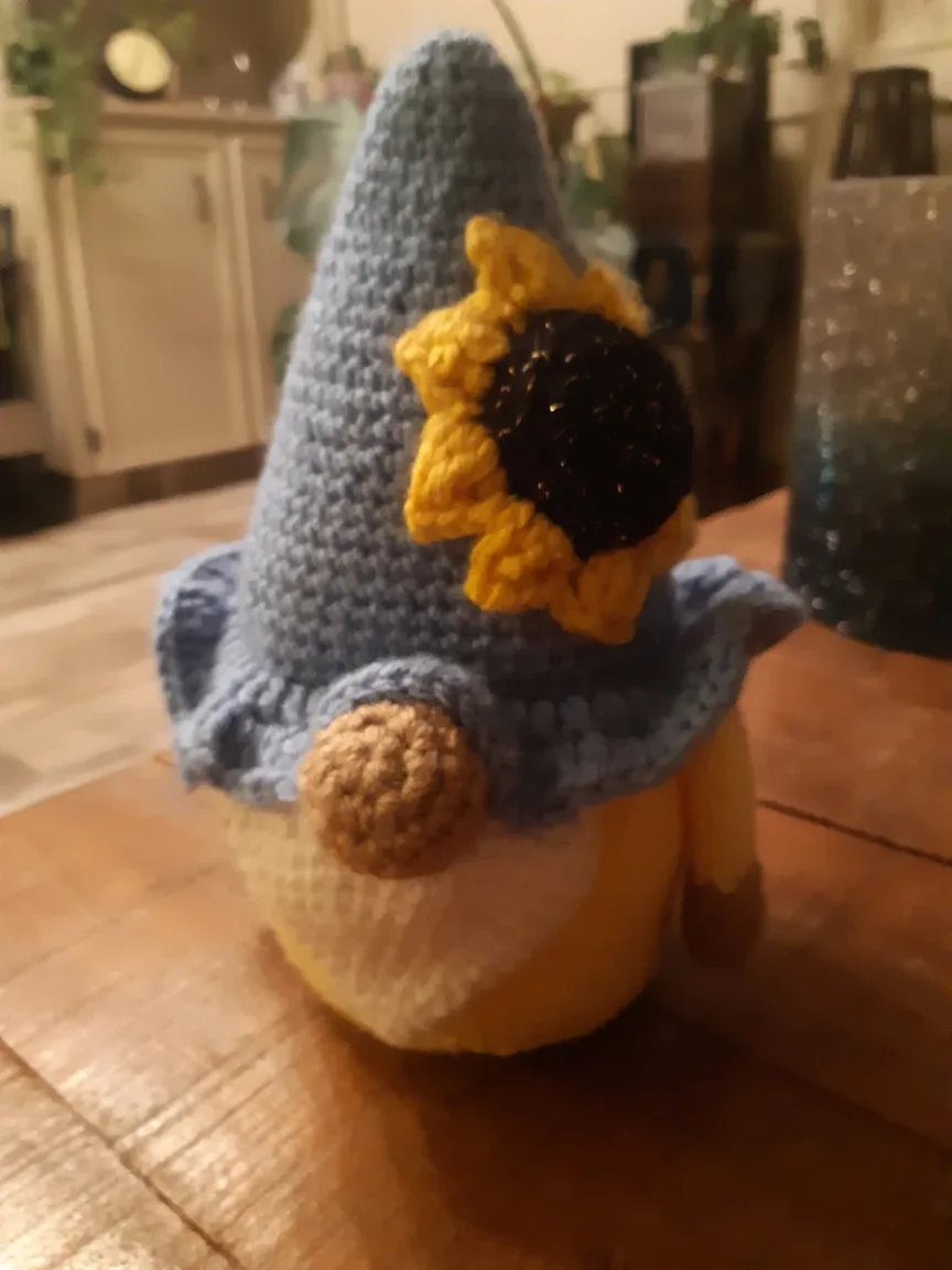 Sunflower Gnome handmade by doodle dog designs image indicator(8)