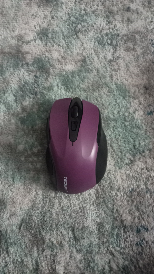 Tecknet Ergonomic Wireless Mouse - Purple
