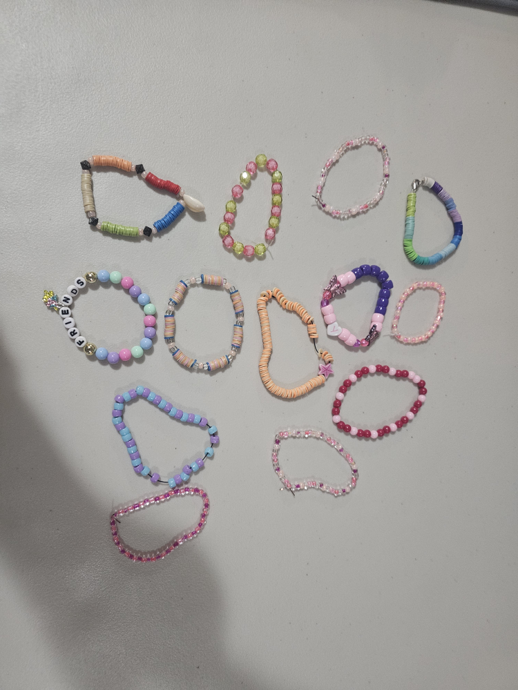 12 Handmade Beaded Bracelets