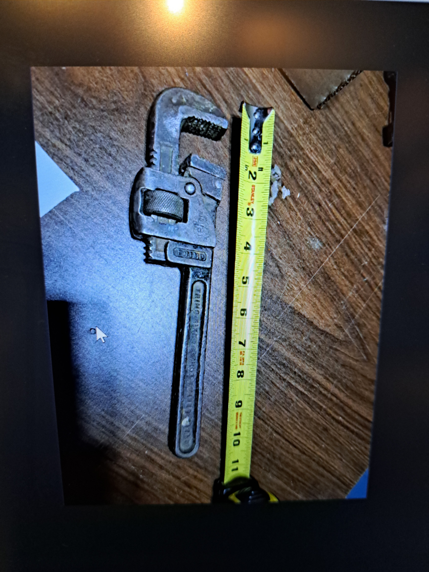 Vintage Pipe Wrench 10 inch