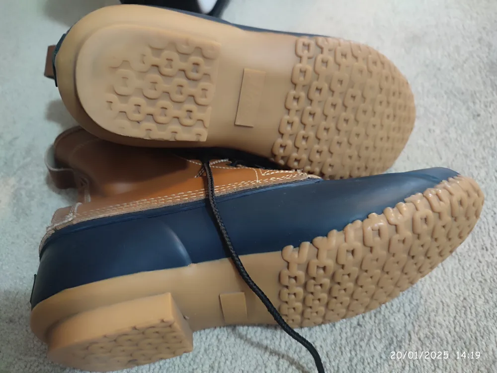 G.H. Bass & Co. Brown and Navy Duck Boots - Size 7M image indicator(3)