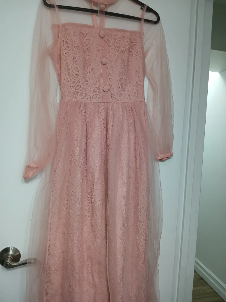 Free Pink Lace Dress image indicator(2)