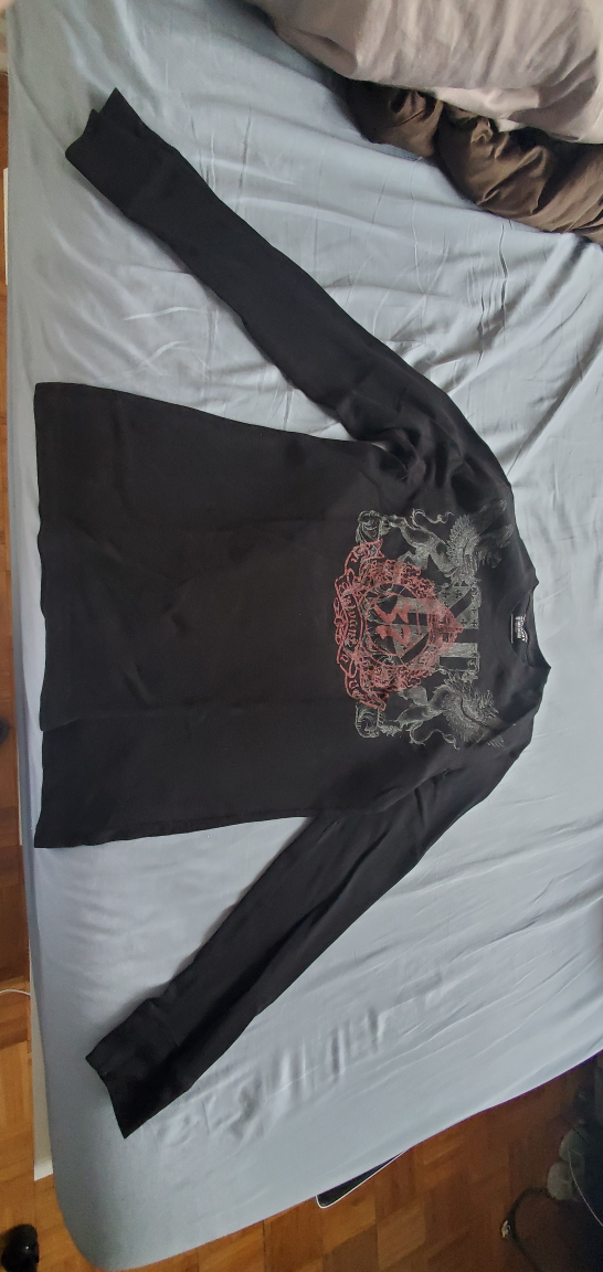 Old Navy Men's Black Long Sleeve Thermal Shirt - Size Medium