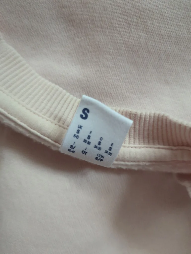 Women's Reebok Beige Crewneck Sweatshirt Size Small image indicator(2)