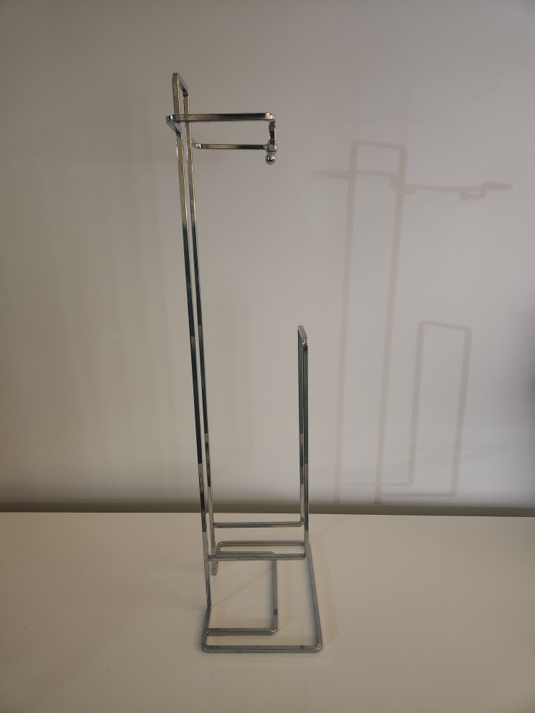 Chrome-plated Toilet Paper stand and holder - photo 2