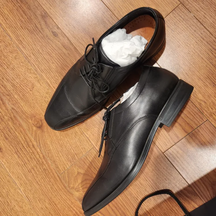 Aldo Black Leather Dress Shoes Size 10 image indicator(2)