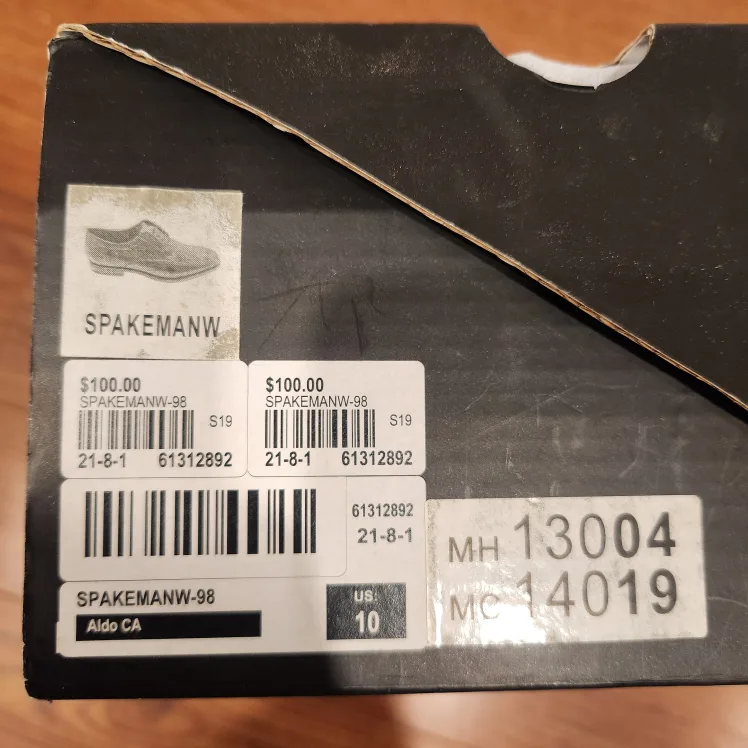 Aldo Black Leather Dress Shoes Size 10 image indicator(4)