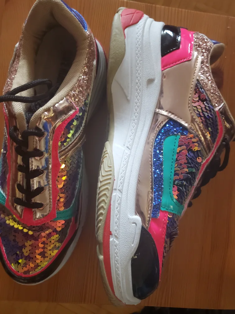 Glitter Sequined Sneakers image indicator(2)