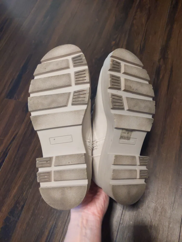 Cream Combat Moto Boots image indicator(3)