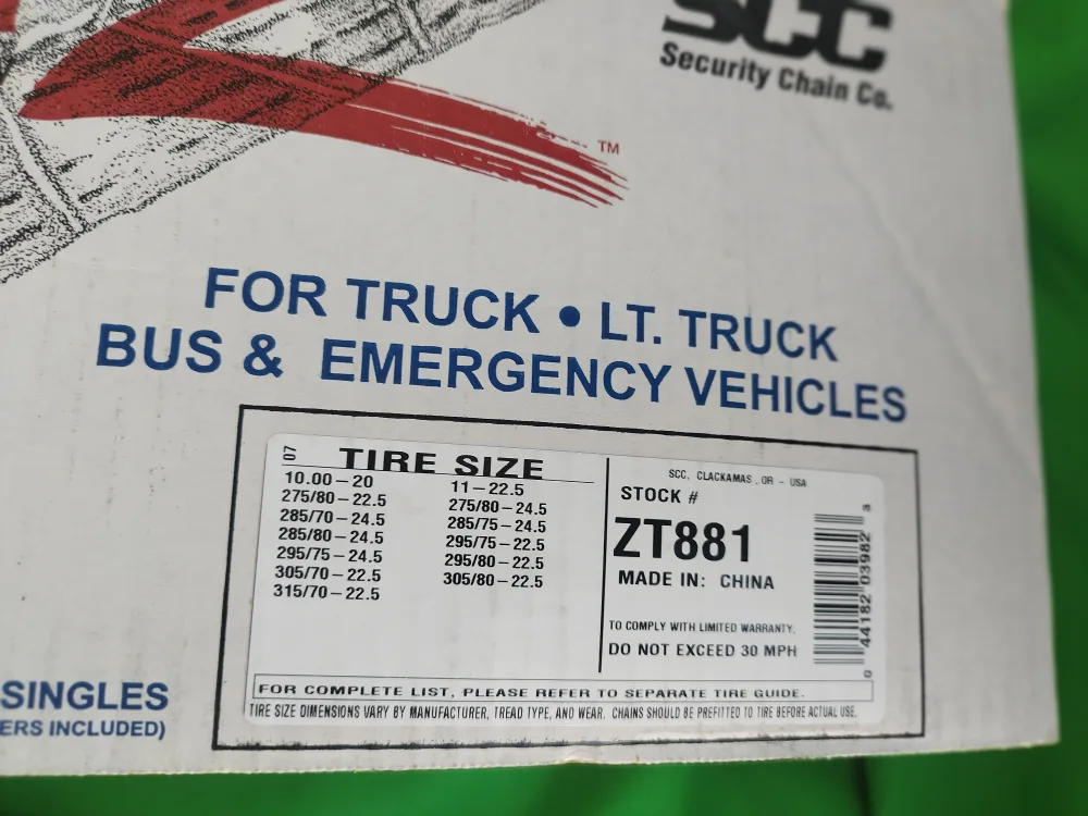 Super Z Tire Chains - LT Truck, Bus & Emergency Vehicle Chains image indicator(6)