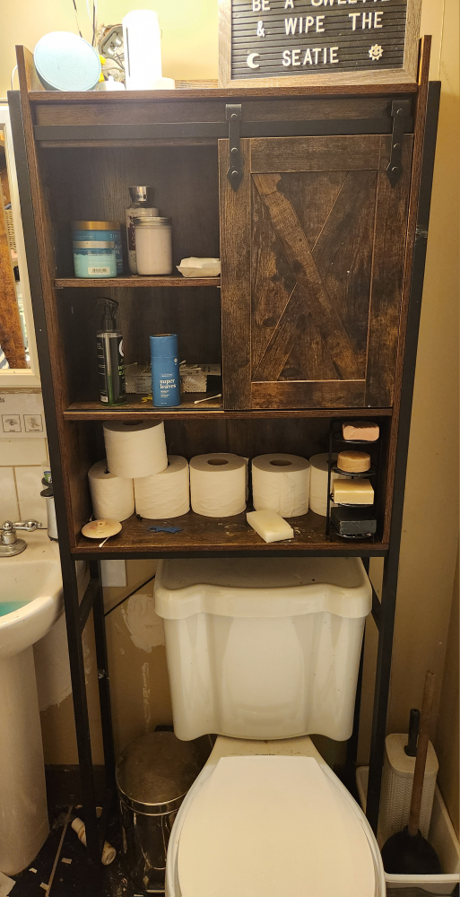 Rustic Brown Wooden Storage Cabinets