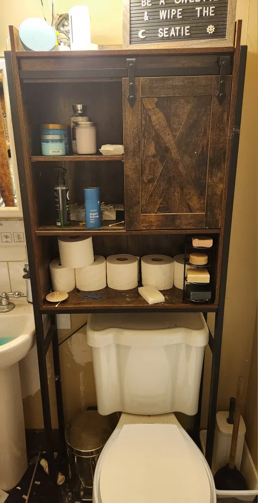 Rustic Brown Wooden Storage Cabinets thumbnail