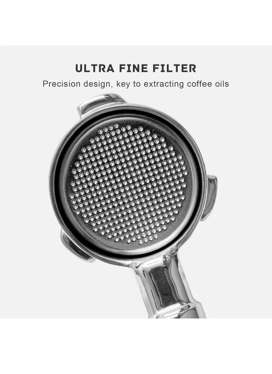 51mm Bottomless Portafilter with Wooden Handle image indicator(3)