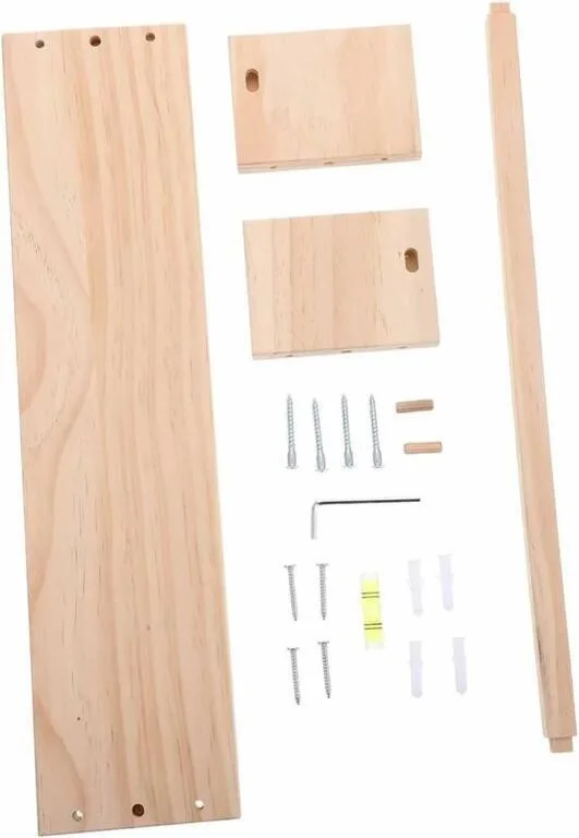 Wooden Floating Shelf - Wall Mounted Organizer image indicator(2)