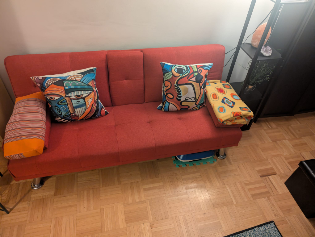 Ebern Designs Red Sleeper Sofa Bed - photo 3