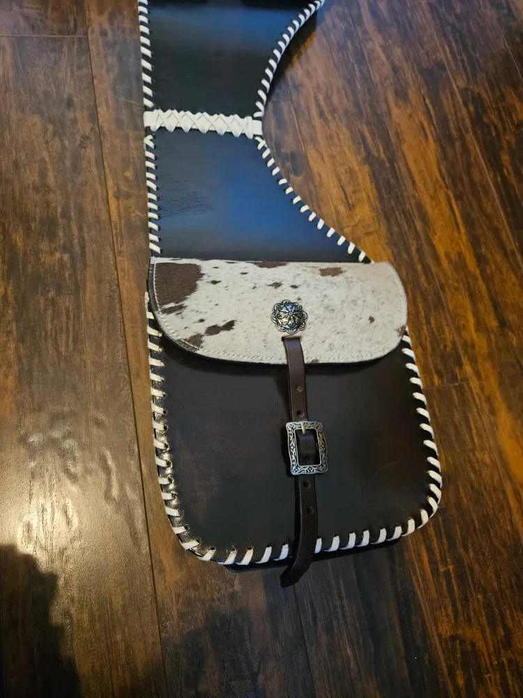 Manaal Enterprises Handmade Hair-onGenuine Cowhide Fancy Eques image indicator(2)