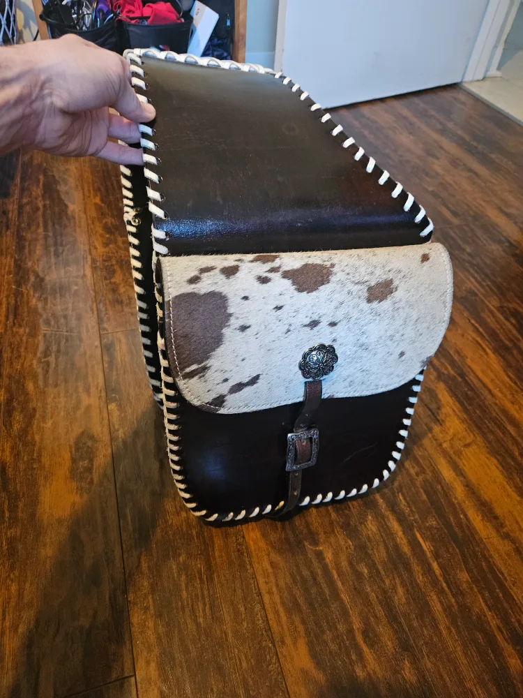 Manaal Enterprises Handmade Hair-onGenuine Cowhide Fancy Eques image indicator(5)