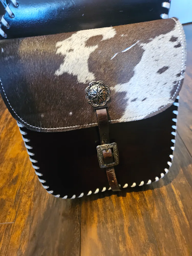 Manaal Enterprises Handmade Hair-onGenuine Cowhide Fancy Eques image indicator(8)