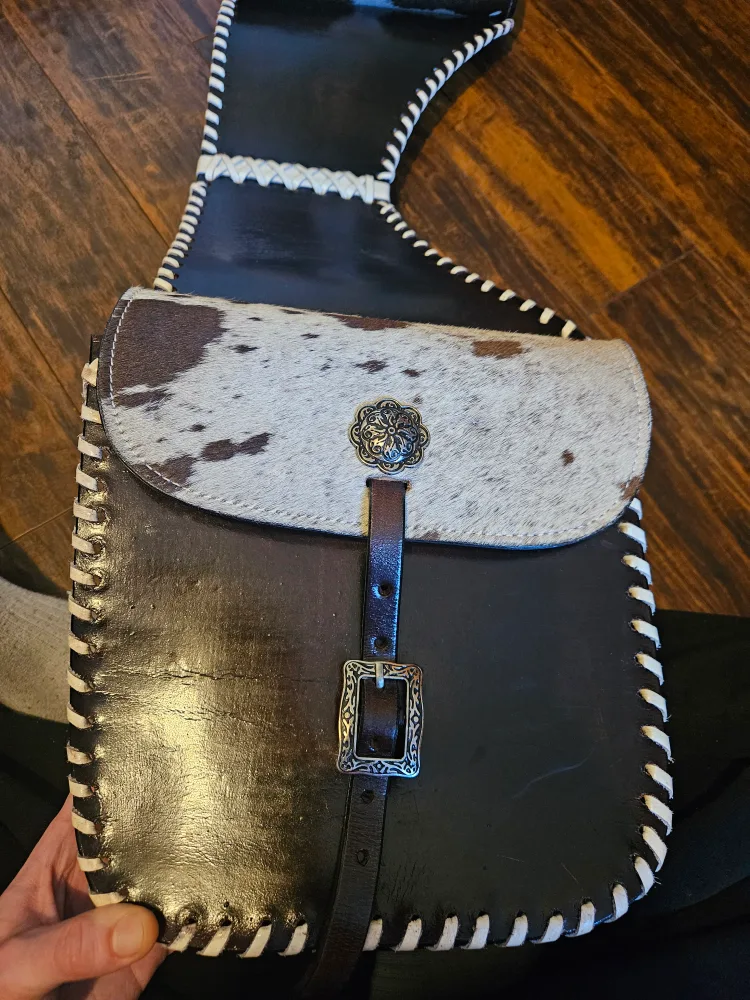 Manaal Enterprises Handmade Hair-onGenuine Cowhide Fancy Eques image indicator(9)