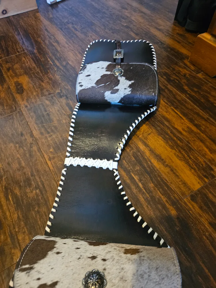 Manaal Enterprises Handmade Hair-onGenuine Cowhide Fancy Eques image indicator(10)