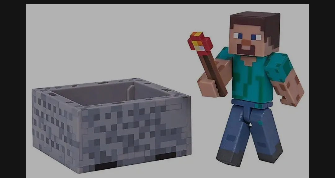 Minecraft Steve with Minecart Series 3 Action Figure image indicator(2)