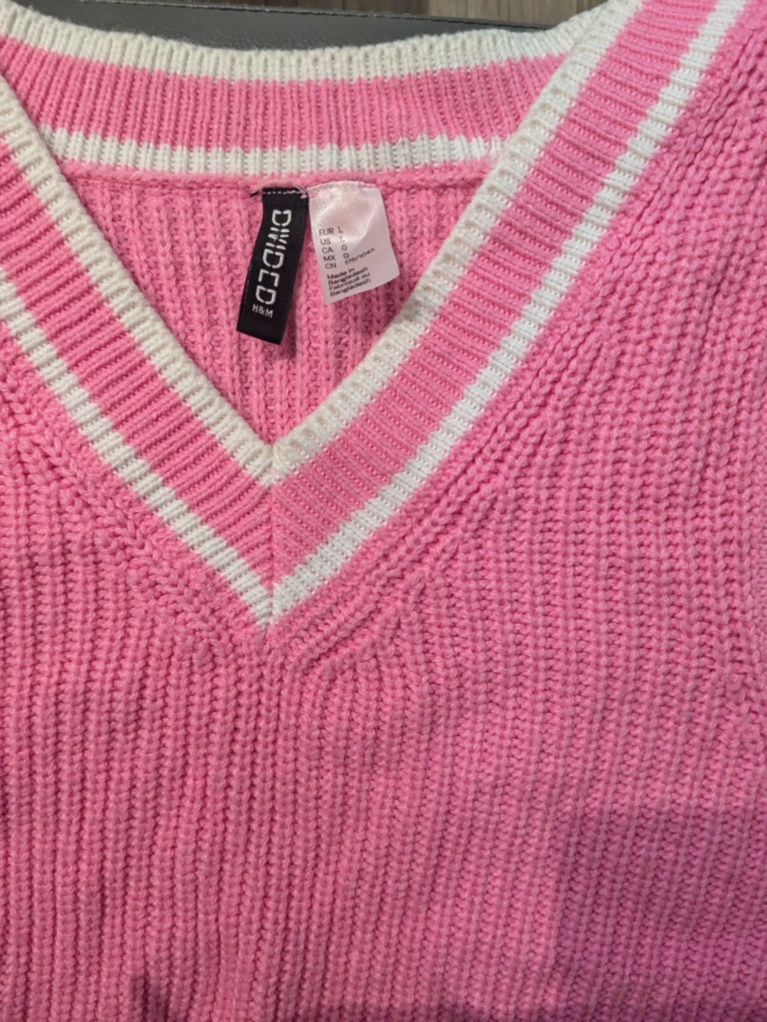Pink Knit Sleeveless Sweater Vest - photo 2