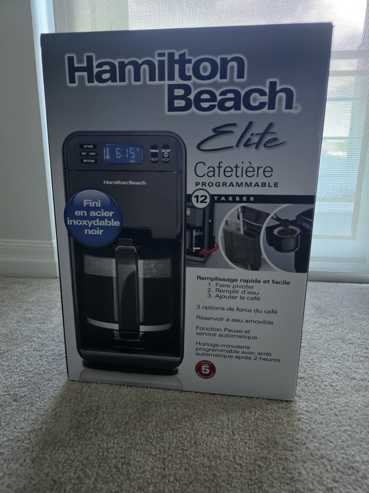 Hamilton Beach Elite 12-Cup Programmable Coffee Maker