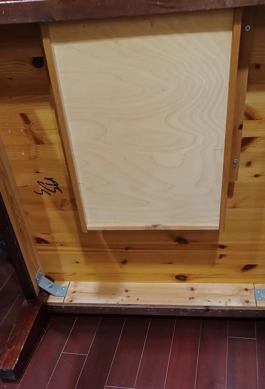 Dark Brown Wooden Coffee Table with Drawer image indicator(4)