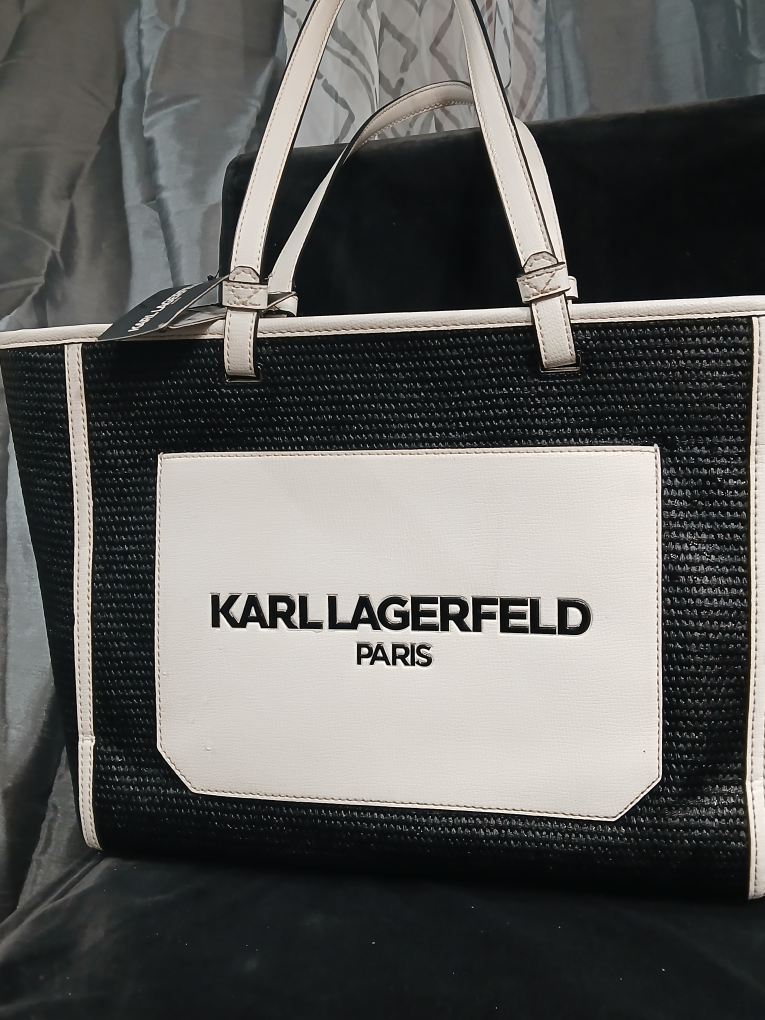 Karl Lagerfeld Paris Black and White Tote Bag - photo 3