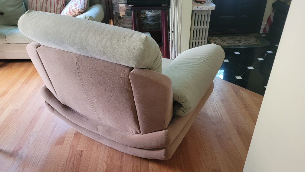 Comfortable Armchair - Two-Toned Beige and Green - photo 2