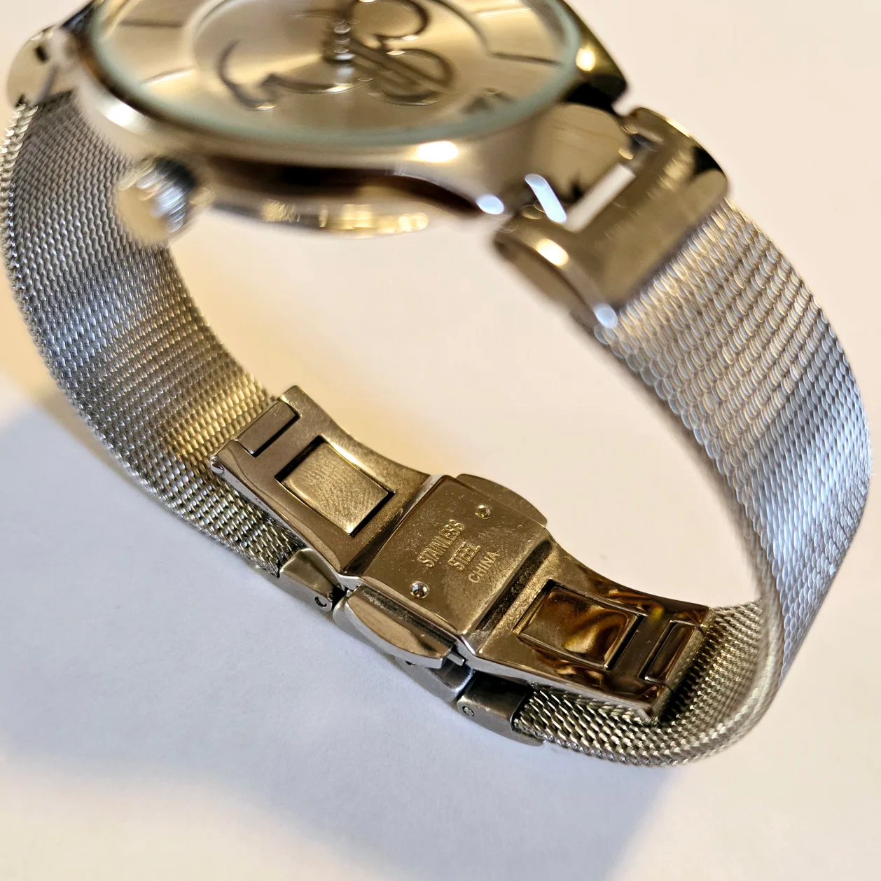 Disney Parks Exclusive Metallic Silver Mickey Watch image indicator(4)