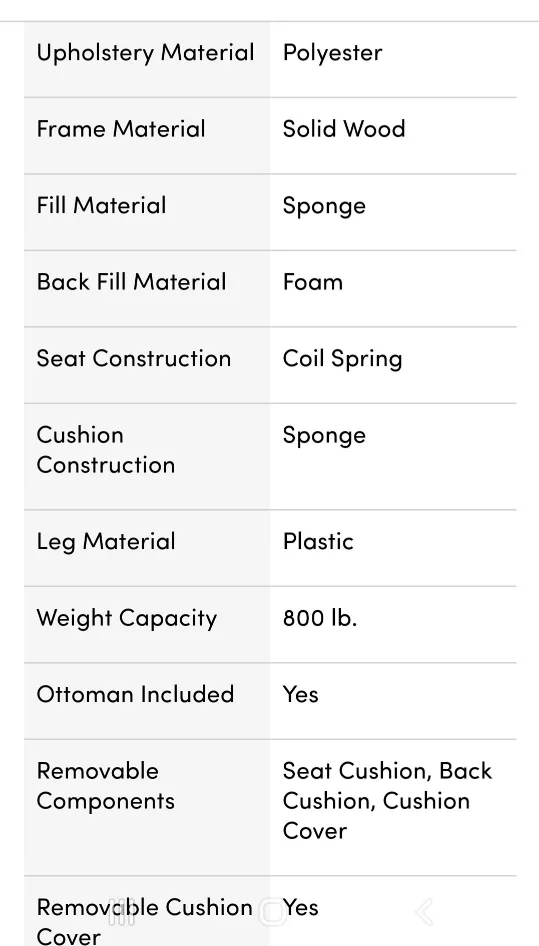 Ebern Designs 73.6" Modern Upholstered Sofa Couch image indicator(5)