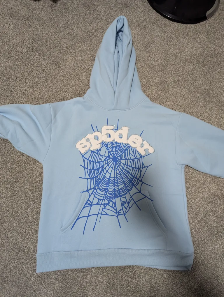 Sp5der Hoodie Blue thumbnail