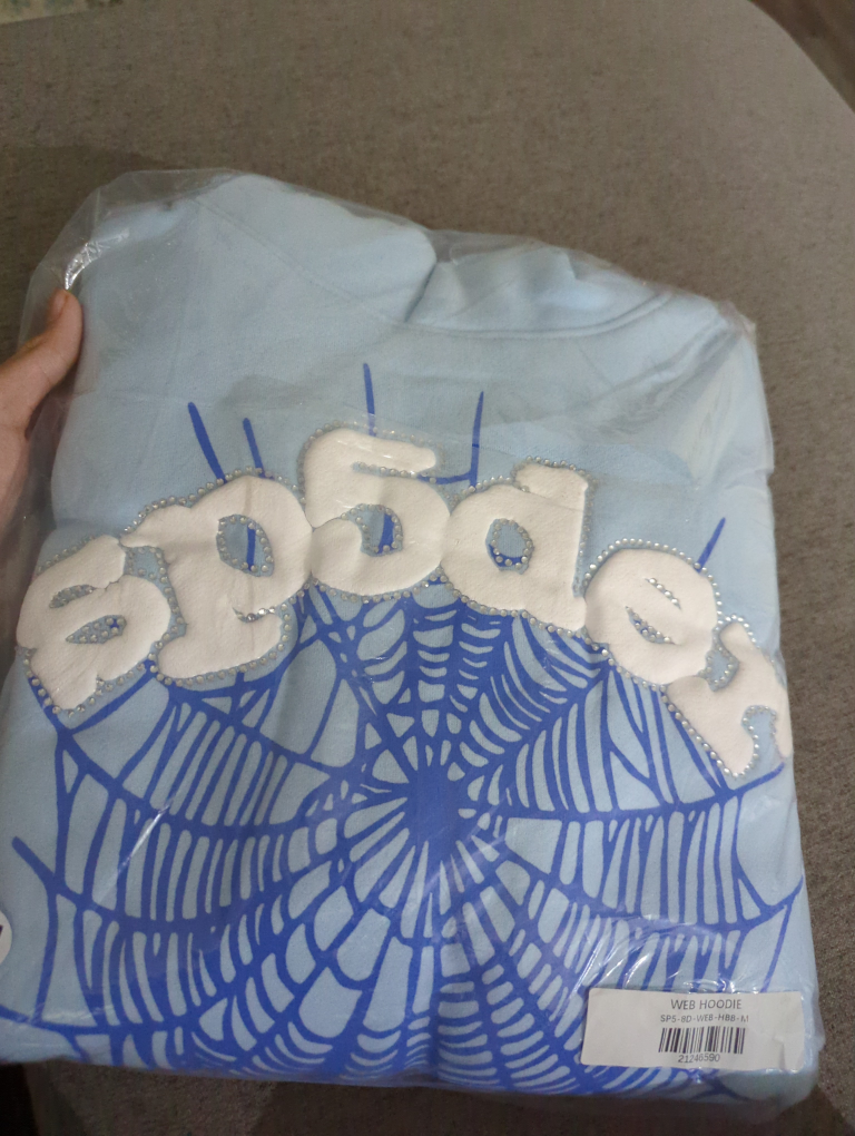 Sp5der Hoodie Blue - photo 2