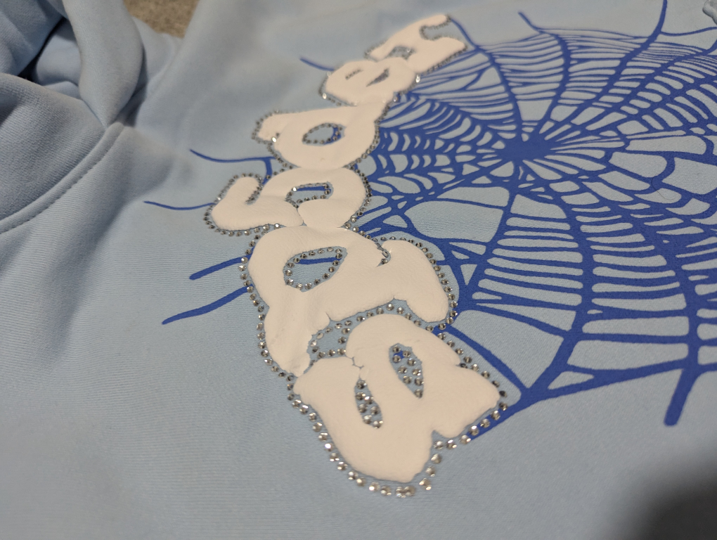 Sp5der Hoodie Blue - photo 3