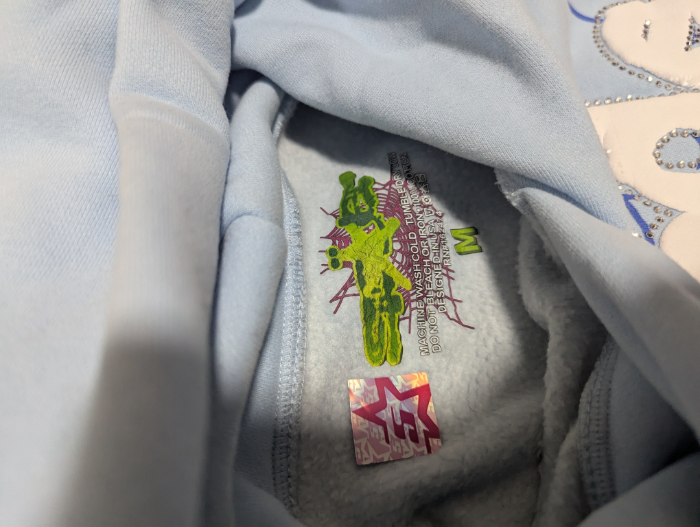 Sp5der Hoodie Blue - photo 4