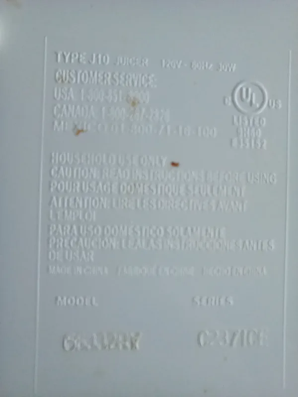 Proctor Silex Electric Citrus Juicer image indicator(4)