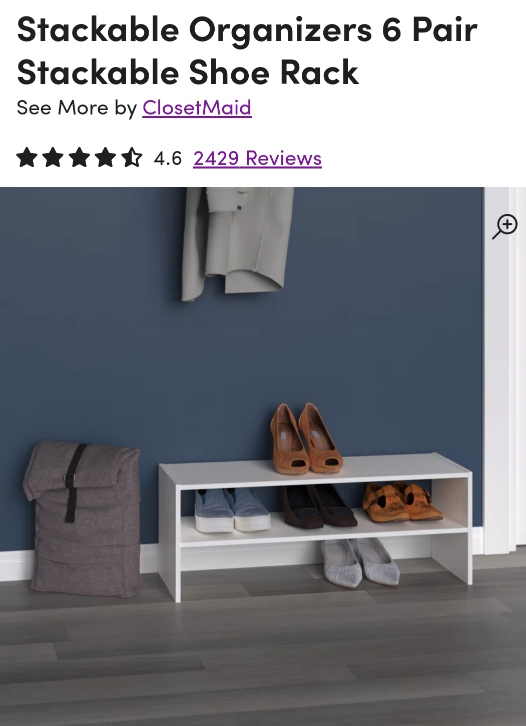 Closet Maid Stackable Shoe Rack