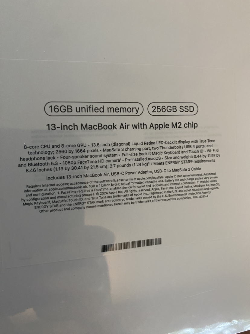 Macbook air 13 in M2 256 gb ssd - photo 2