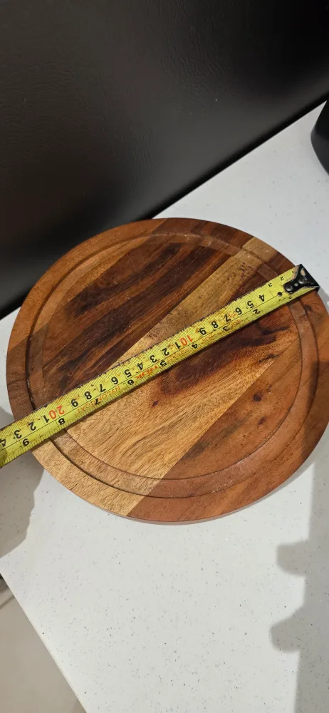 Wooden pastry board with glass dome image indicator(4)