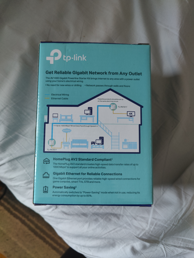 TP-Link AV1000 Gigabit Powerline Starter Kit TL-PA7017 - photo 3