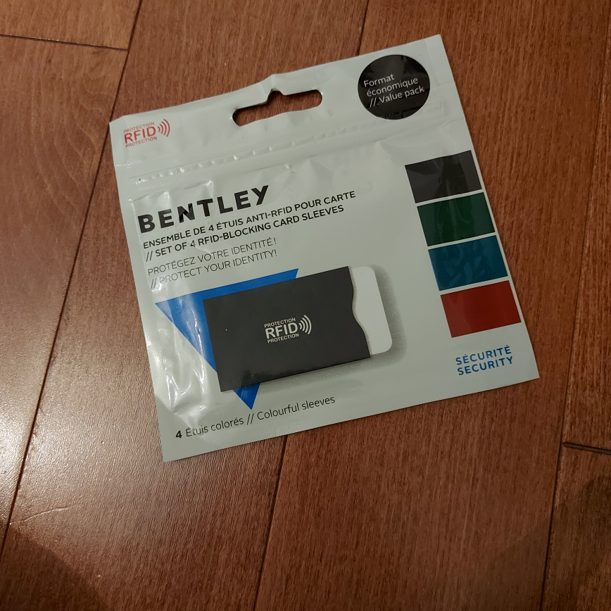 Bentley RFID Blocking Card Sleeves (4 Pack) - photo 2
