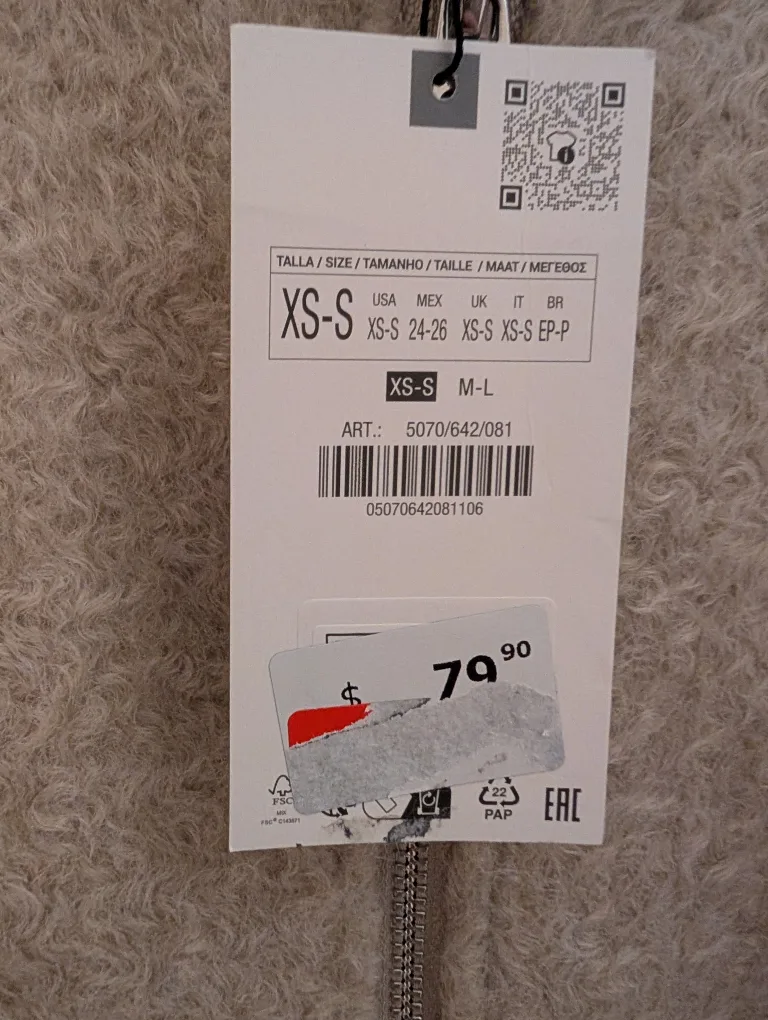 NEW Zara Teddy Bear Bomber Jacket image indicator(2)