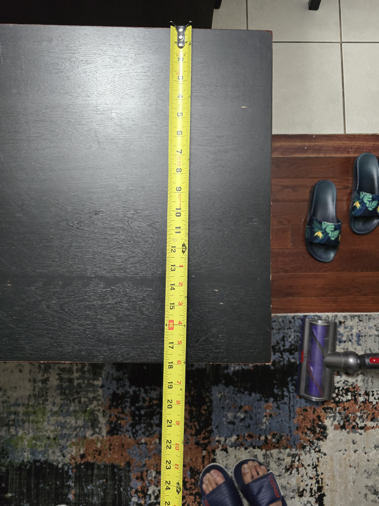 Black Console Table with Shelf - photo 4