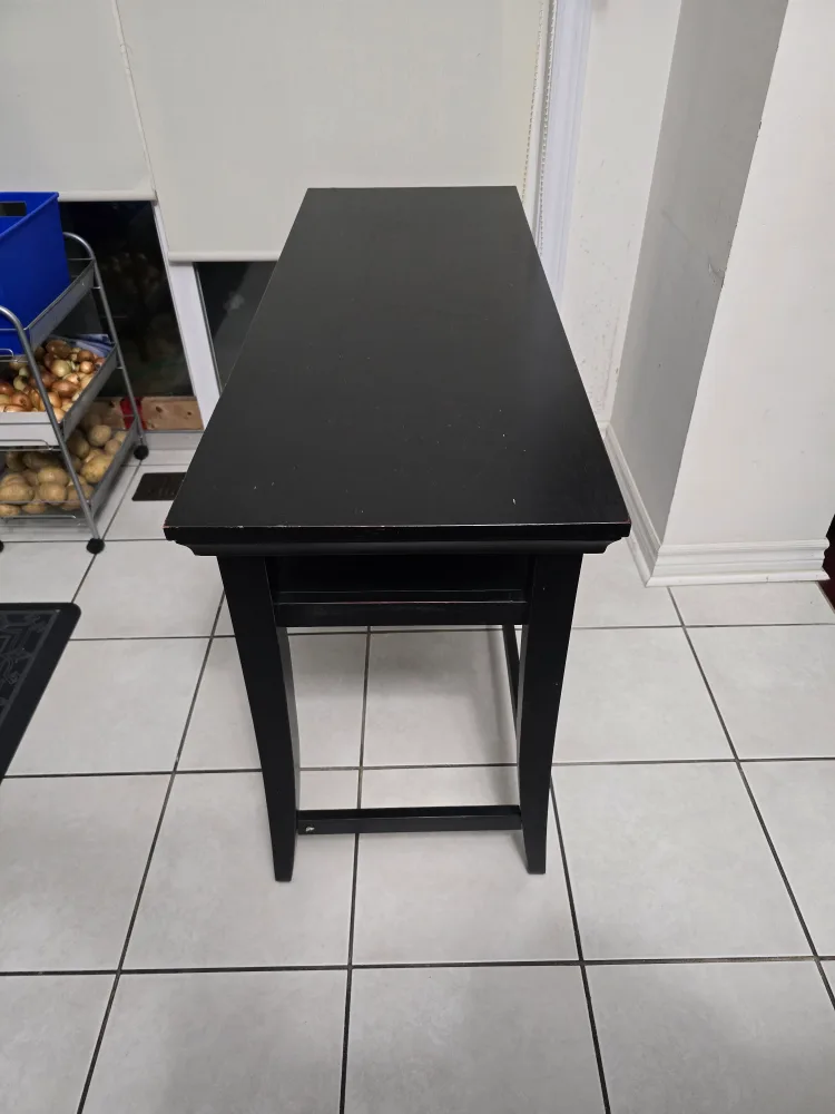 Black Console Table with Shelf image indicator(8)